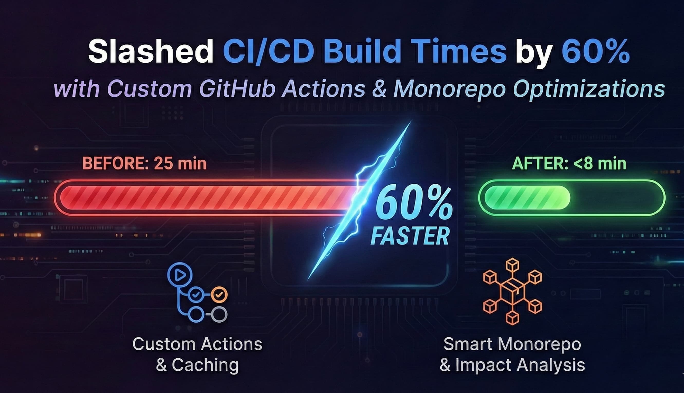 How We Slashed CI/CD Build Times by 60% with Custom GitHub Actions.