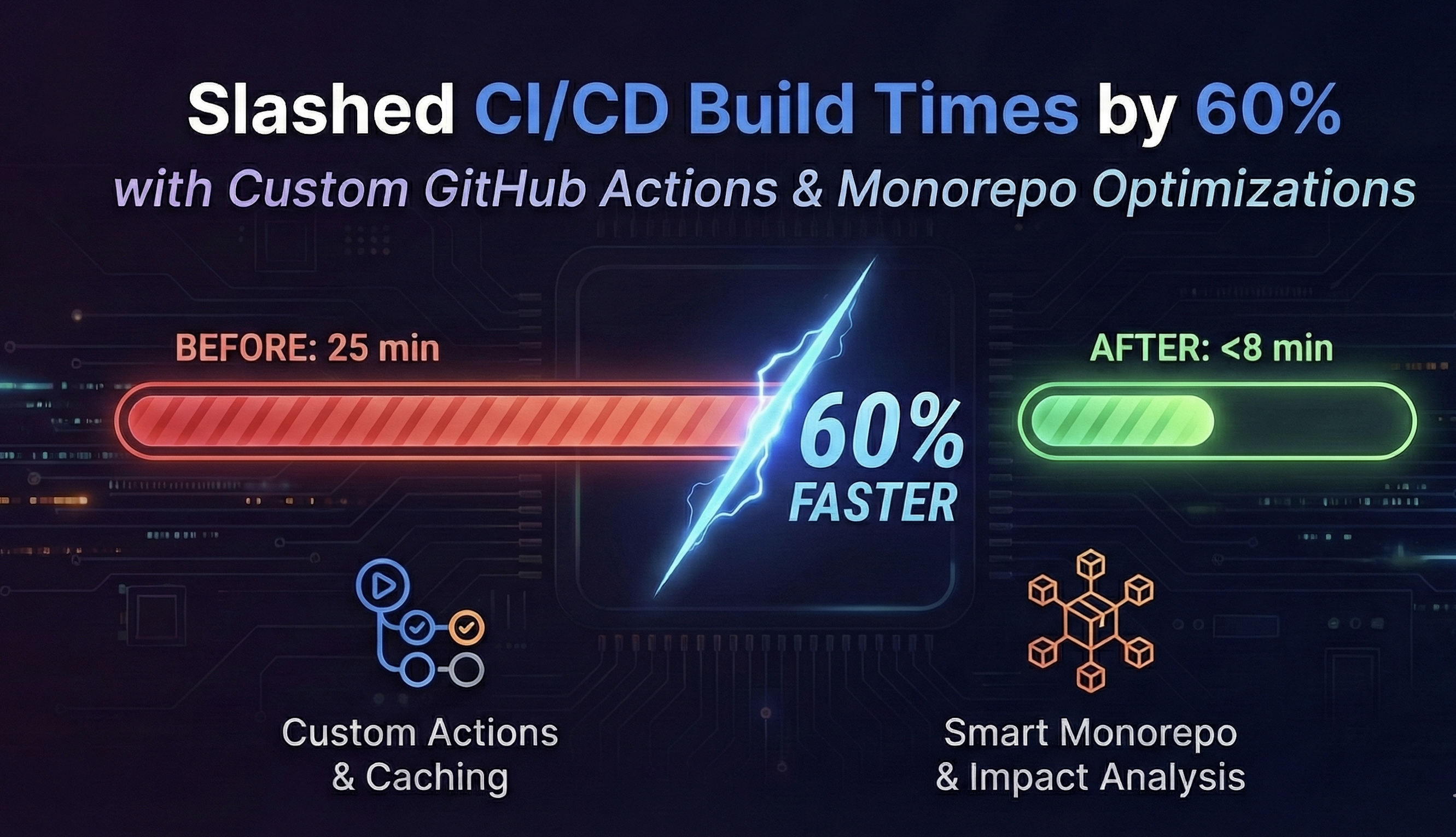 How We Slashed CI/CD Build Times by 60% with Custom GitHub Actions.